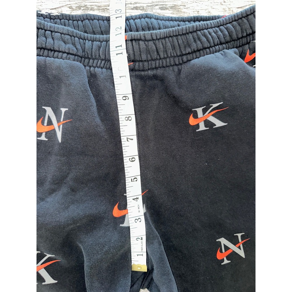 Nike Sportswear Club AOP Fleece Joggers Men large Black Red Gray Swoosh Pants - Picture 6 of 11